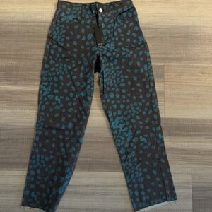 NWOT The Kit Cropped Alexa Jean Beach Pebble Moonstone Blue Size 0